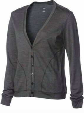 Icebreaker Superfine Lite 200 Merino Wool Bliss V Neck Cardigan Medium Pockets